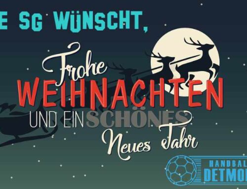 Weihnachts- und Neujahrsgrüße der SG Handball Detmold